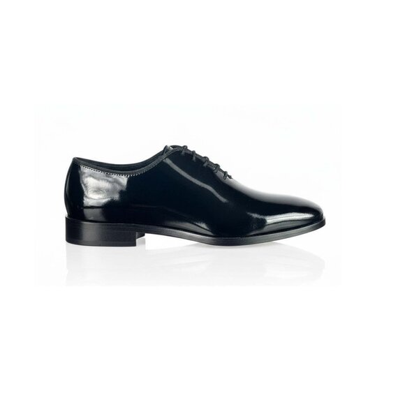 Rico Black Men’s Black Pattern Oxford – Italian Leather Dress Shoes main image 6